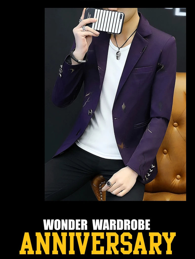 Top Quality Brand Casual Suit Jacket New thin Men .