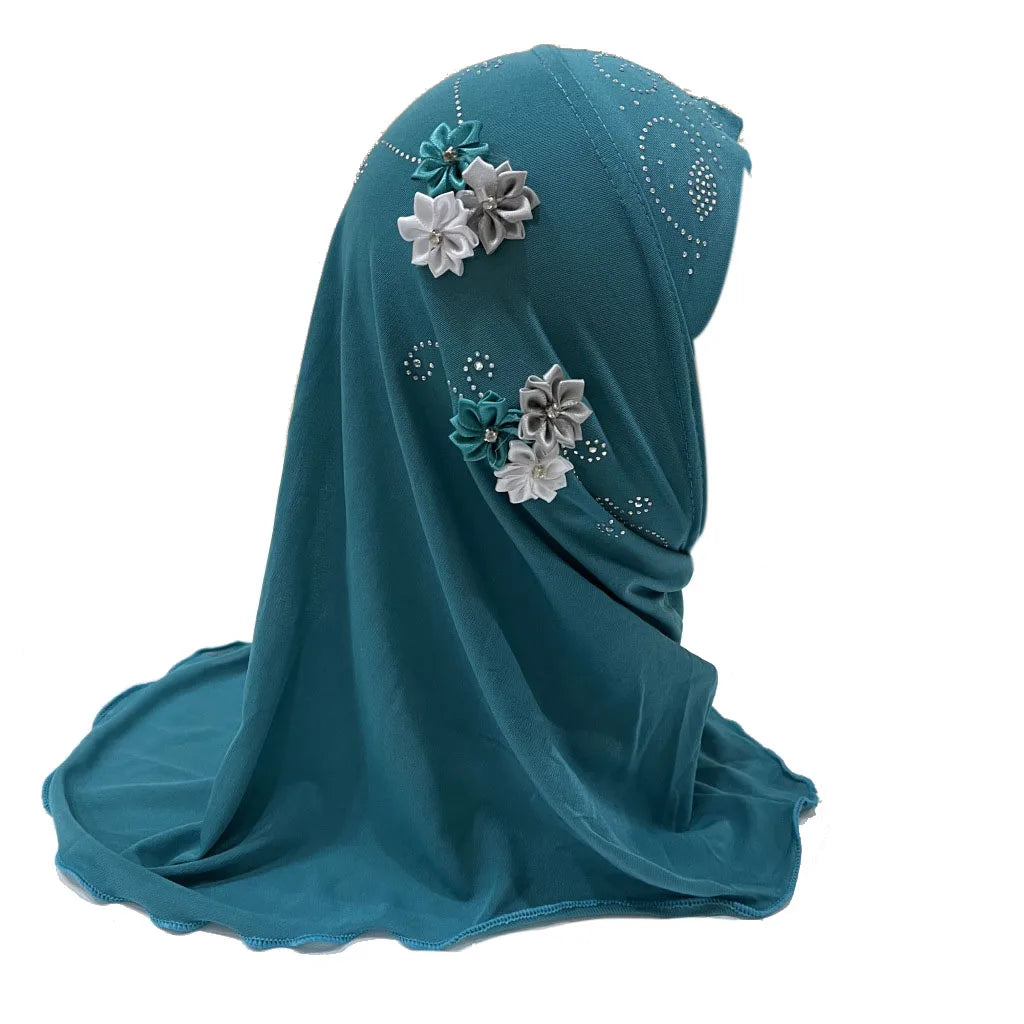BOHOWAII Kids Girls Muslim Instant Hijab Ready To Wear.