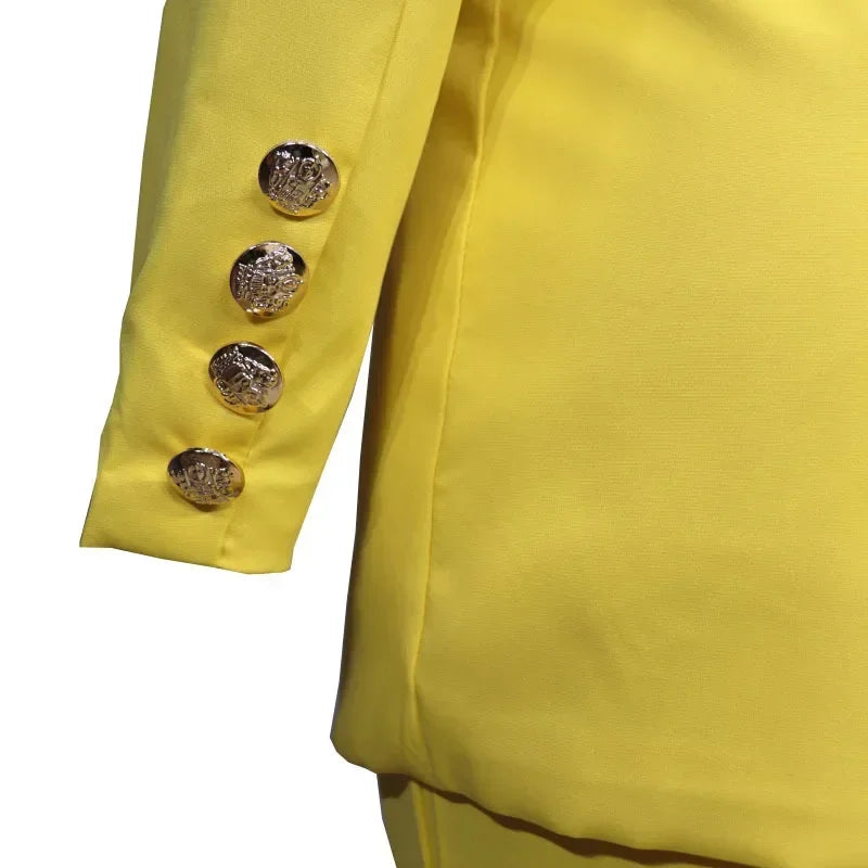 Autumn Winter 2 Piece Outfits for Women Blazer .