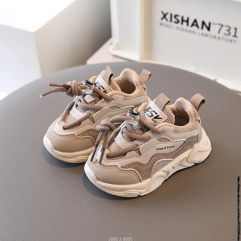 Kids Sport Shoes Fashion Cross-tied Mesh Breathable Boys .