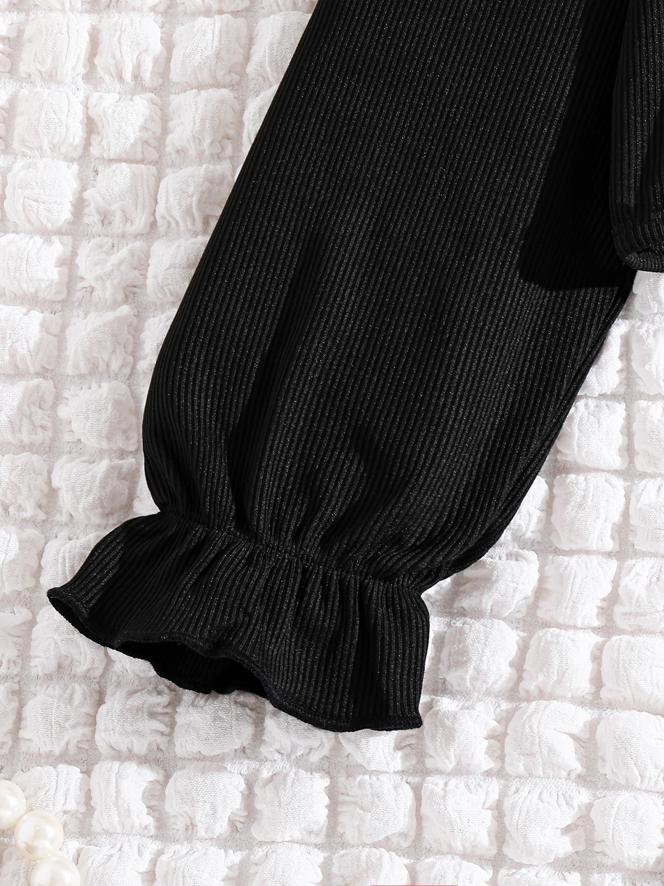 girls' outdoor casual jumpsuit 2-piece + printed jumpsuit wide-leg pants.