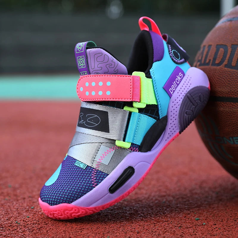 New Children's Basketball Shoes For Boys Girls Non-slip Kids Sport Shoes.