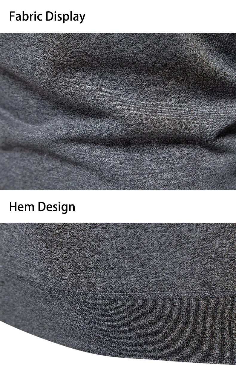 Autumn and Winter New Men's Fake Two Piece Sweater with Fleece and Slim Fit Polo Collar Knitted Bottom Shirt Thickened and Warm