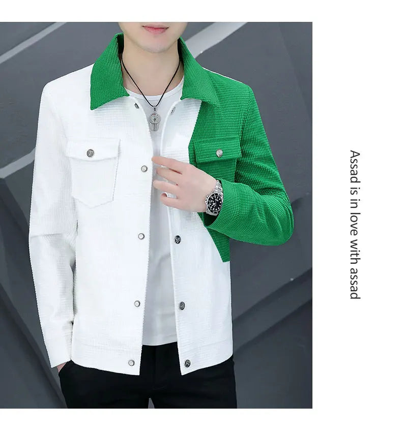 Spring Autumn Men Jacket Korean Style Casual  Cargo jacket.