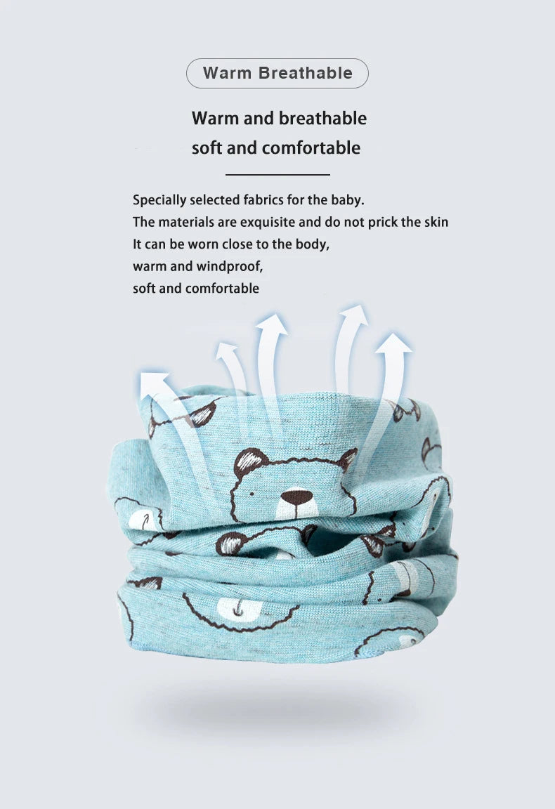Winter Baby Warmer Neck Scarf For Kids Boys Girls.