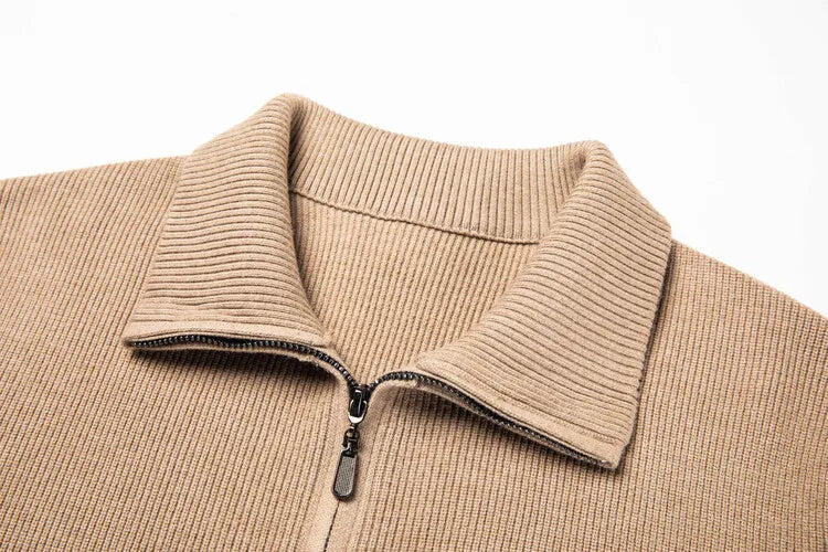 Solid Color Long-sleeved Stretch Cardigan for Men,