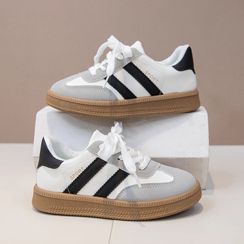New Simple Kids Sneakers for Girls Patchwork Non-slip Boys Causal .