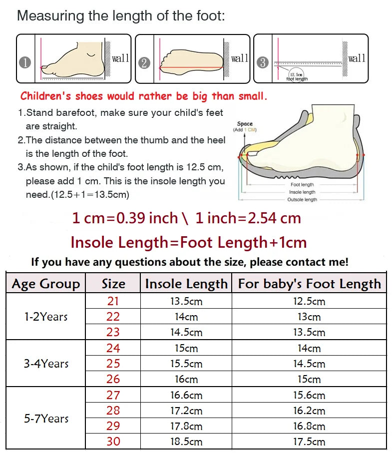 Kids Sports Shoes Spring Autumn 1-6 Years .