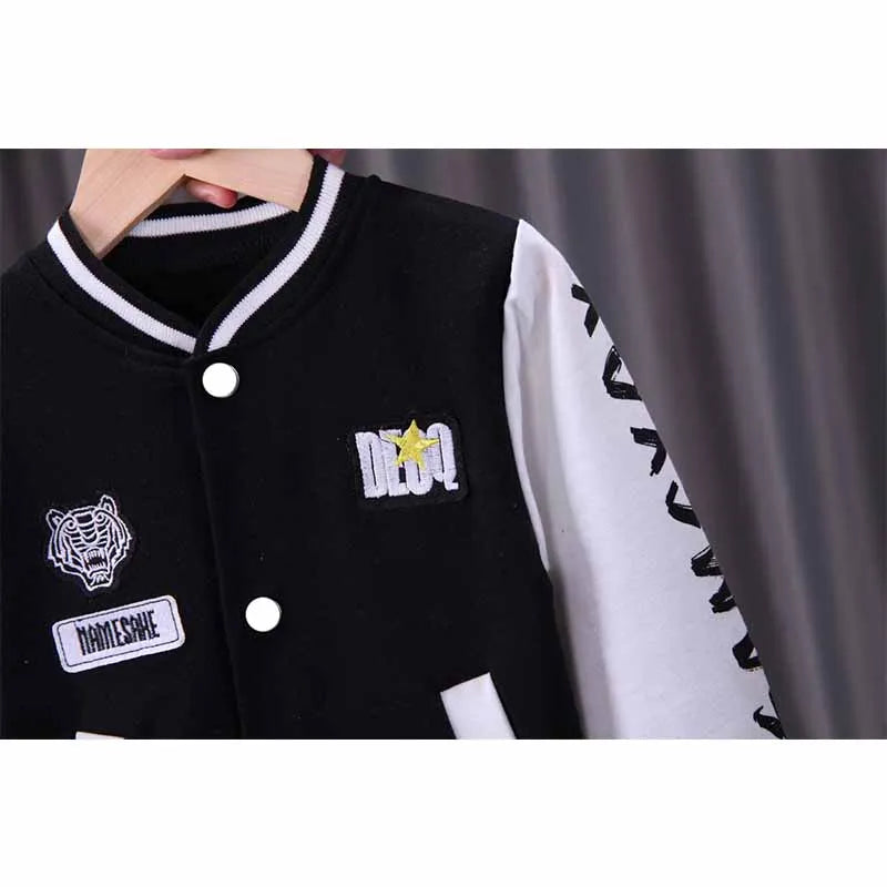 Baby Baseball Clothing Sets Boys Letter Cartoon Suit Spring.