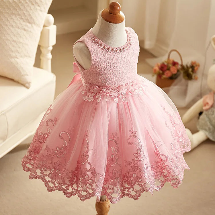 Newborn Elegant Bridesmaid Baby Girl Dresses .