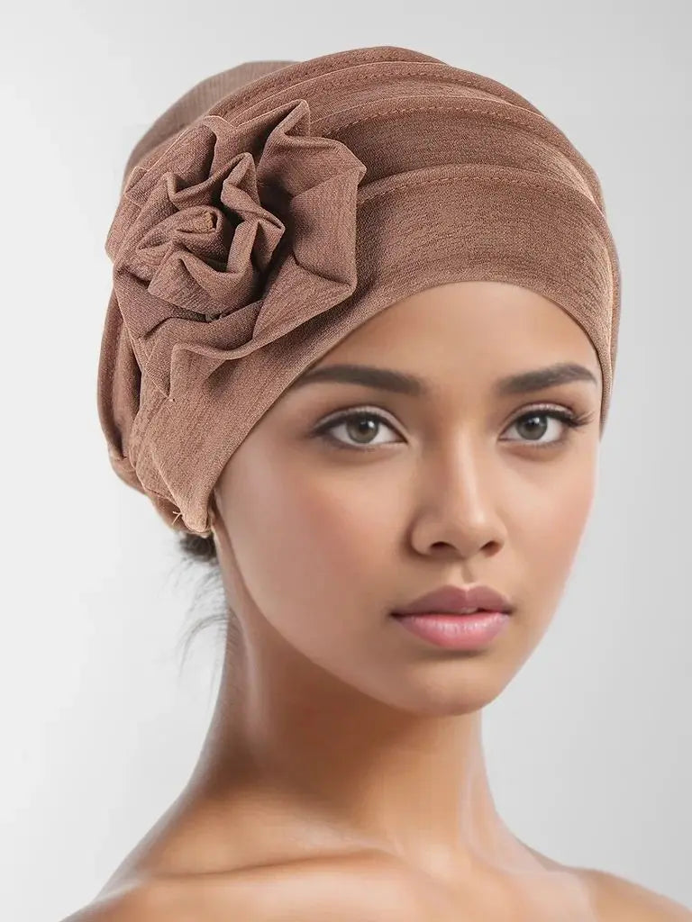 Trendy Crinkle Women's Hijab Solid Color Muslim Ladies .