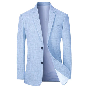 New Men Suit Jacket Thin Blazers Spring Autumn Solid Business .