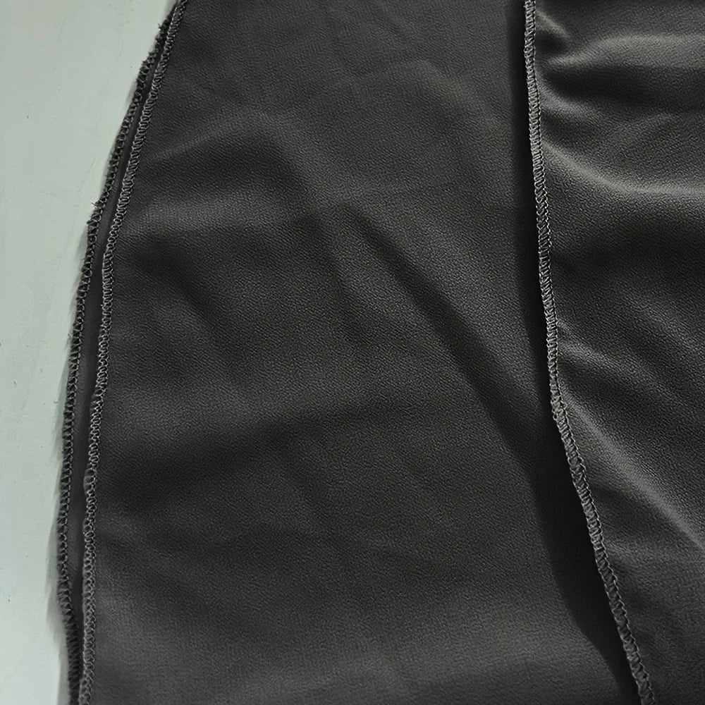 Ready to Wear Instant Hijabs Double layered Chiffon Solid Headscarf.