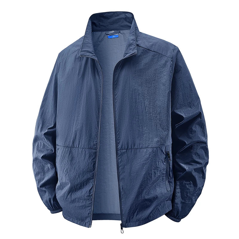 6XL 7XL 8XL Summer Jackets Men Windbreaker Coats .