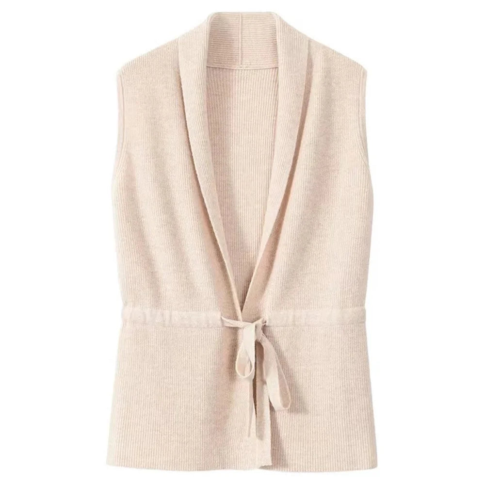 Sweater Vest Knitted Cardigan Sleeveless Jumpers .