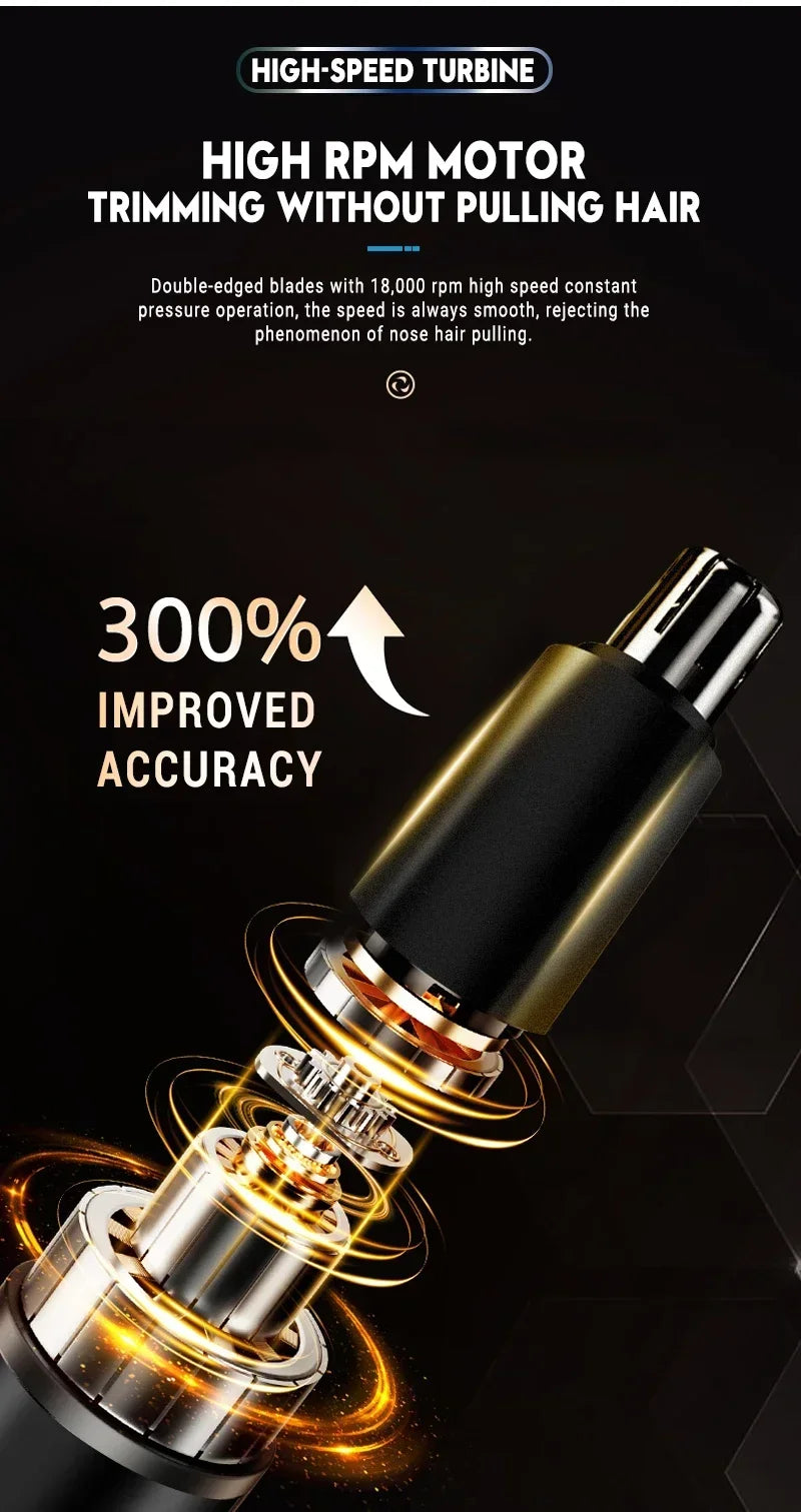 2 In 1 Electric Portable Ear And Nose Hair Trimmer Clipper .