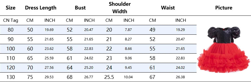 Little Girl Mickey Dress Toddler Kids Minnie Cosplay .