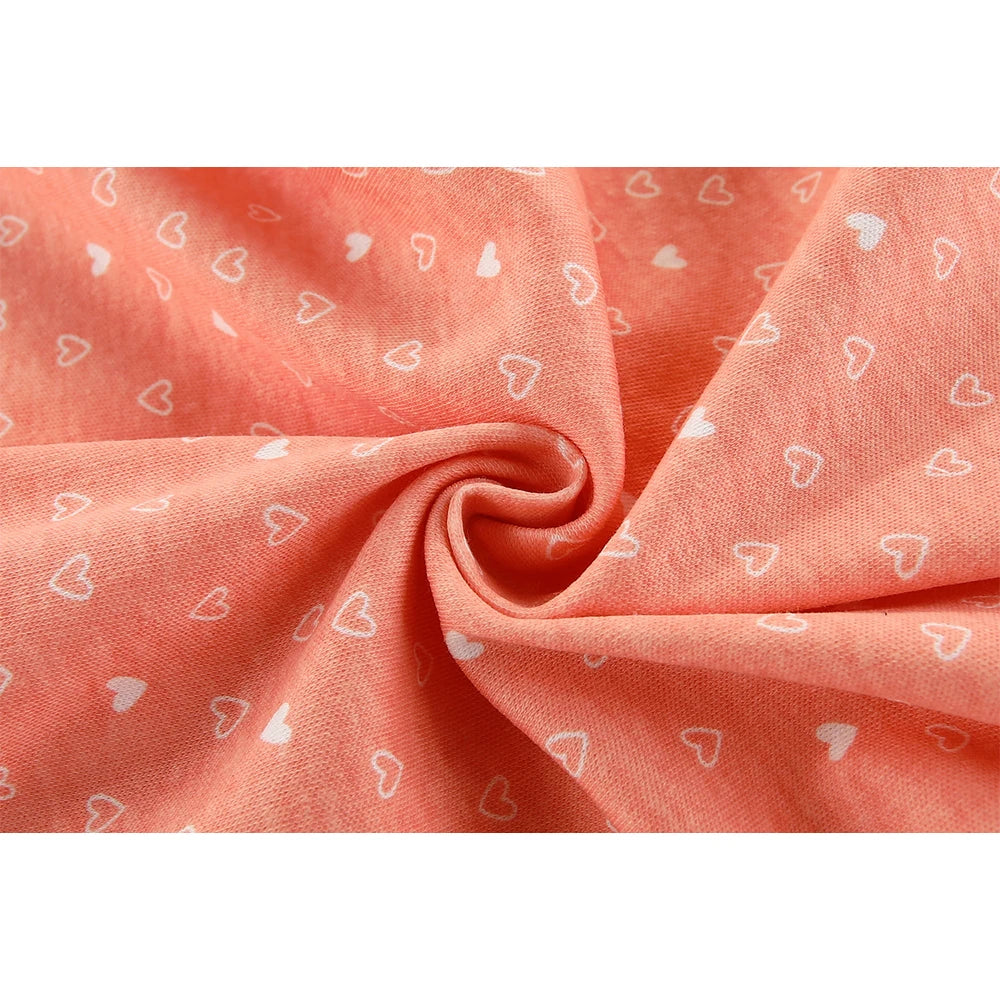 Kiddiezoom Fashion Cartoon  Orange Love 100%Cotton .