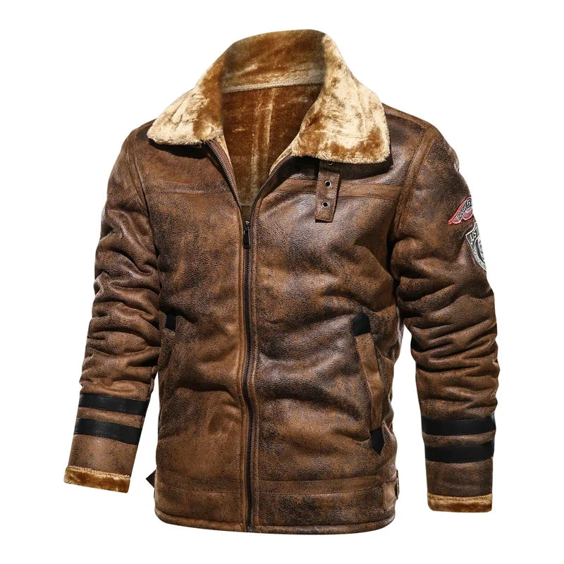 Men Leather Flights Jacket High Quality Leather Jackets .