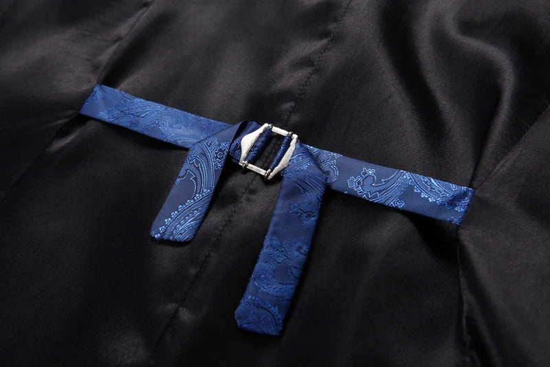 New High-end Suit Collar Jacquard White Vest for Men,