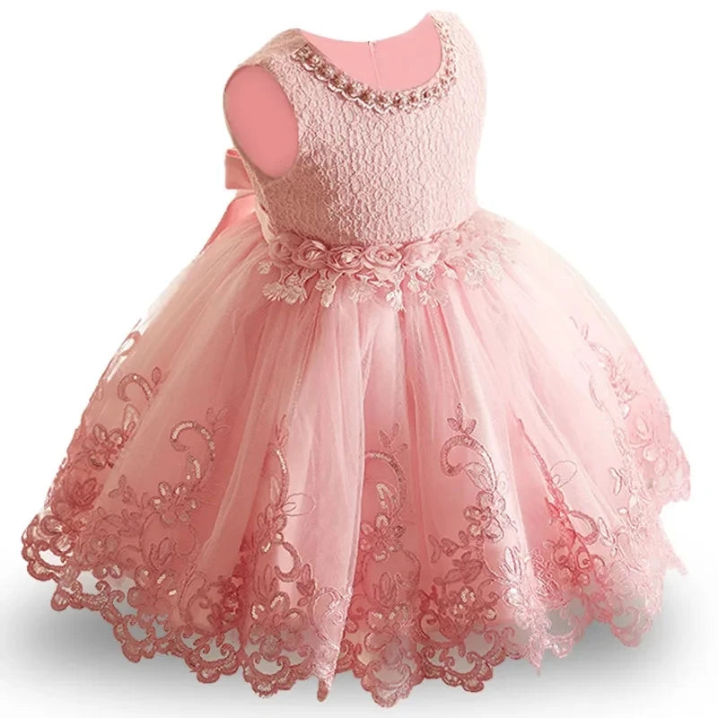 Newborn Elegant Bridesmaid Baby Girl Dresses .