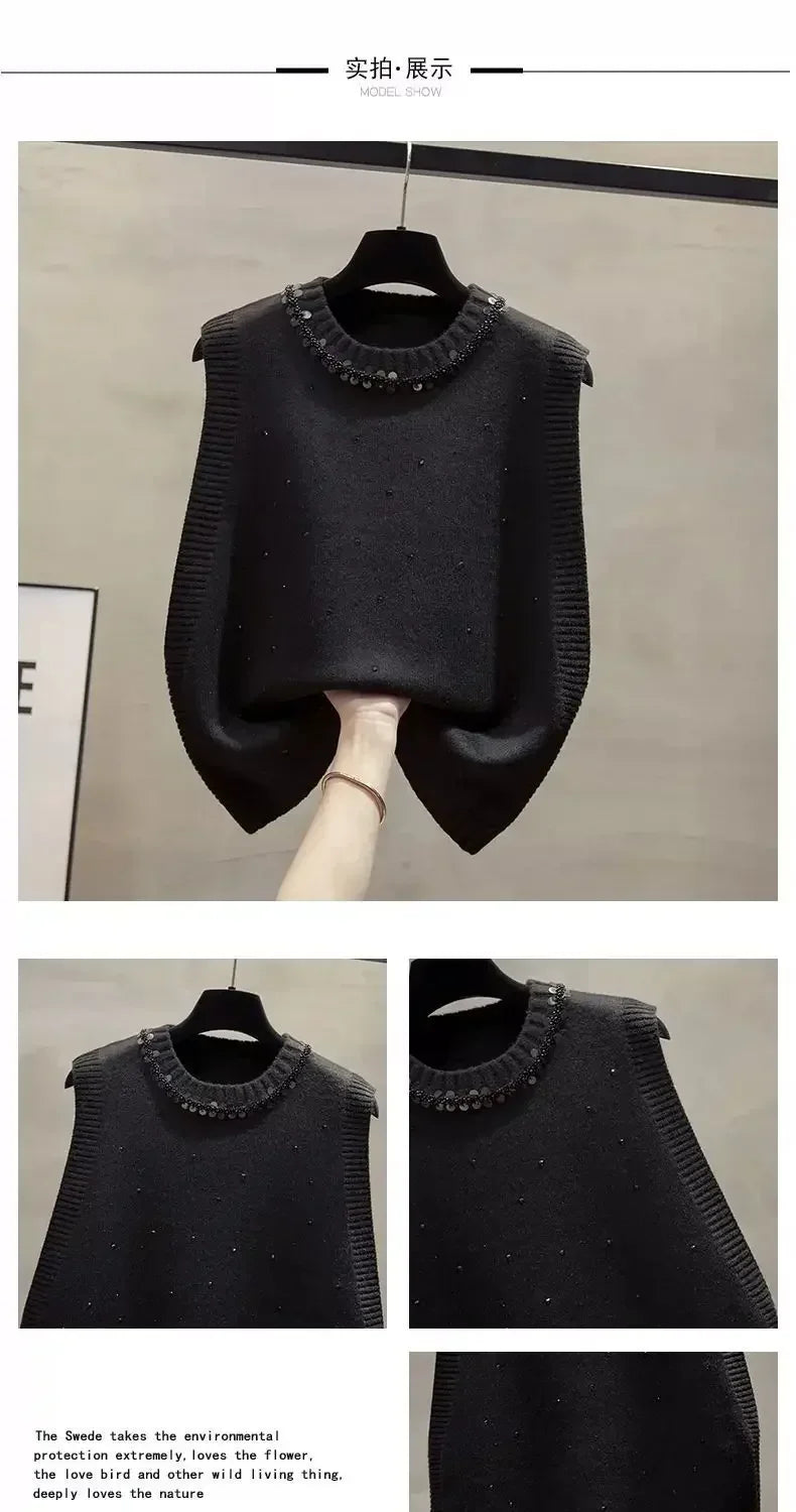 Korean Fashion Autumn New Sweaters Vest Women .
