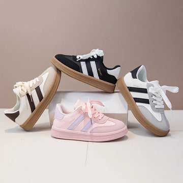 New Simple Kids Sneakers for Girls Patchwork Non-slip Boys Causal .