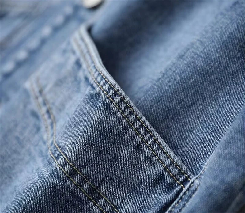 Women's Denim Vest Jacket New Spring And Autumn Elegant.
