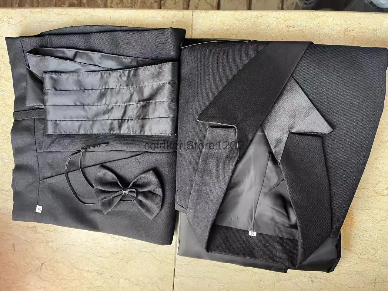 Men's Tuxedo Costume Vintage Formal Tailcoat Slim Fits.