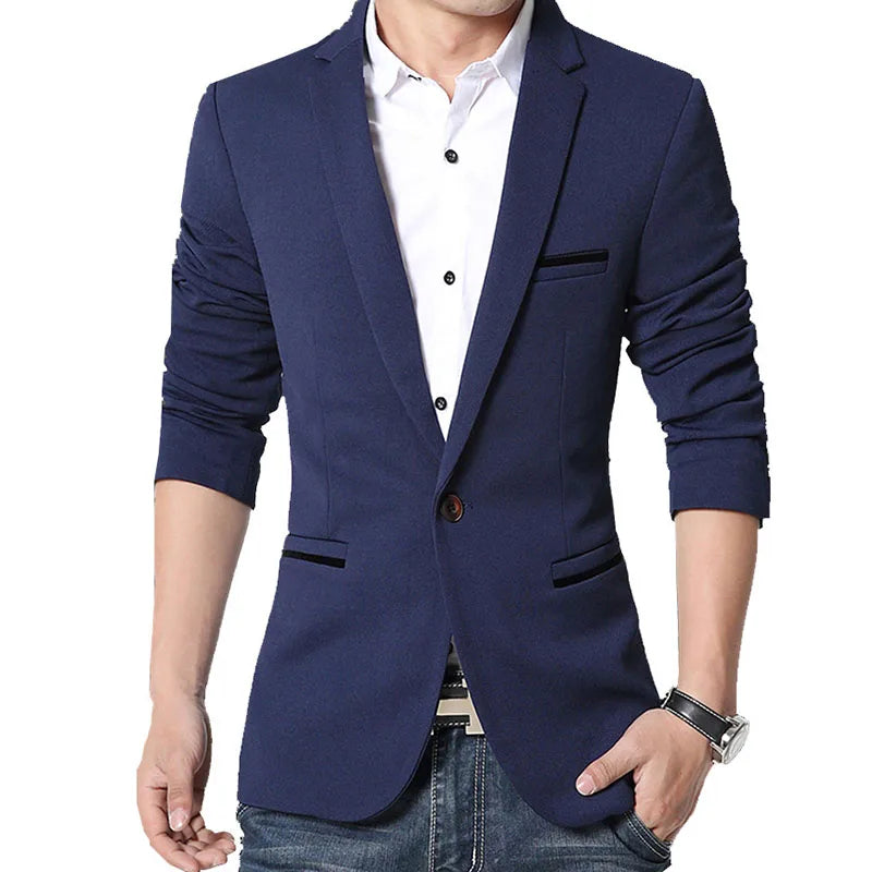 Brand Men's Casual Blazer  Autumn New Fashion .