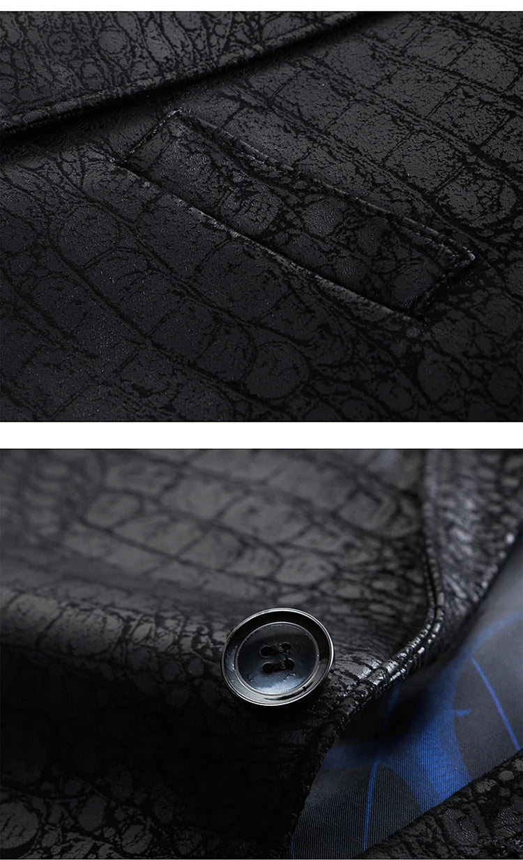 Men's Casual Spring Autumn Vintage Soft Faux Leather Jackets .