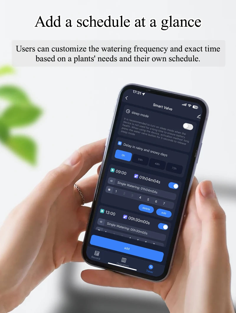 Tuya Smart Wifi Watering Timer Solar Energy Sprinkler Drip Irrigation System.