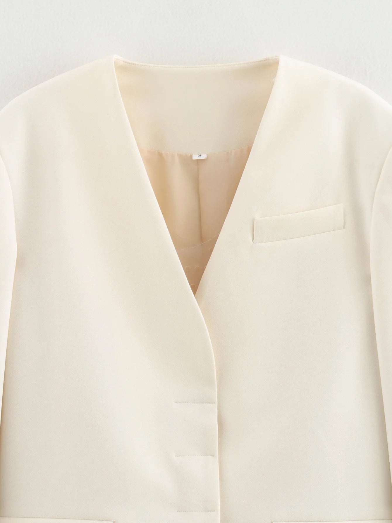 Vintage Women White Casual Blazer Jackets.