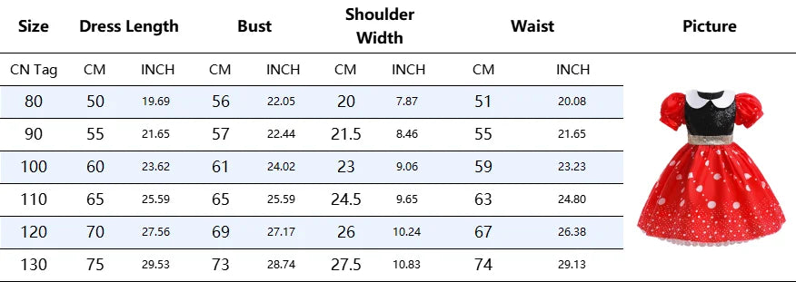 Little Girl Mickey Dress Toddler Kids Minnie Cosplay .