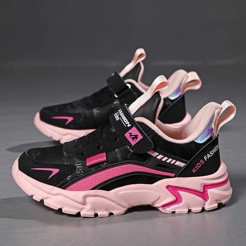 Kids Girls Shoes Running School Casual Sports Breathable .