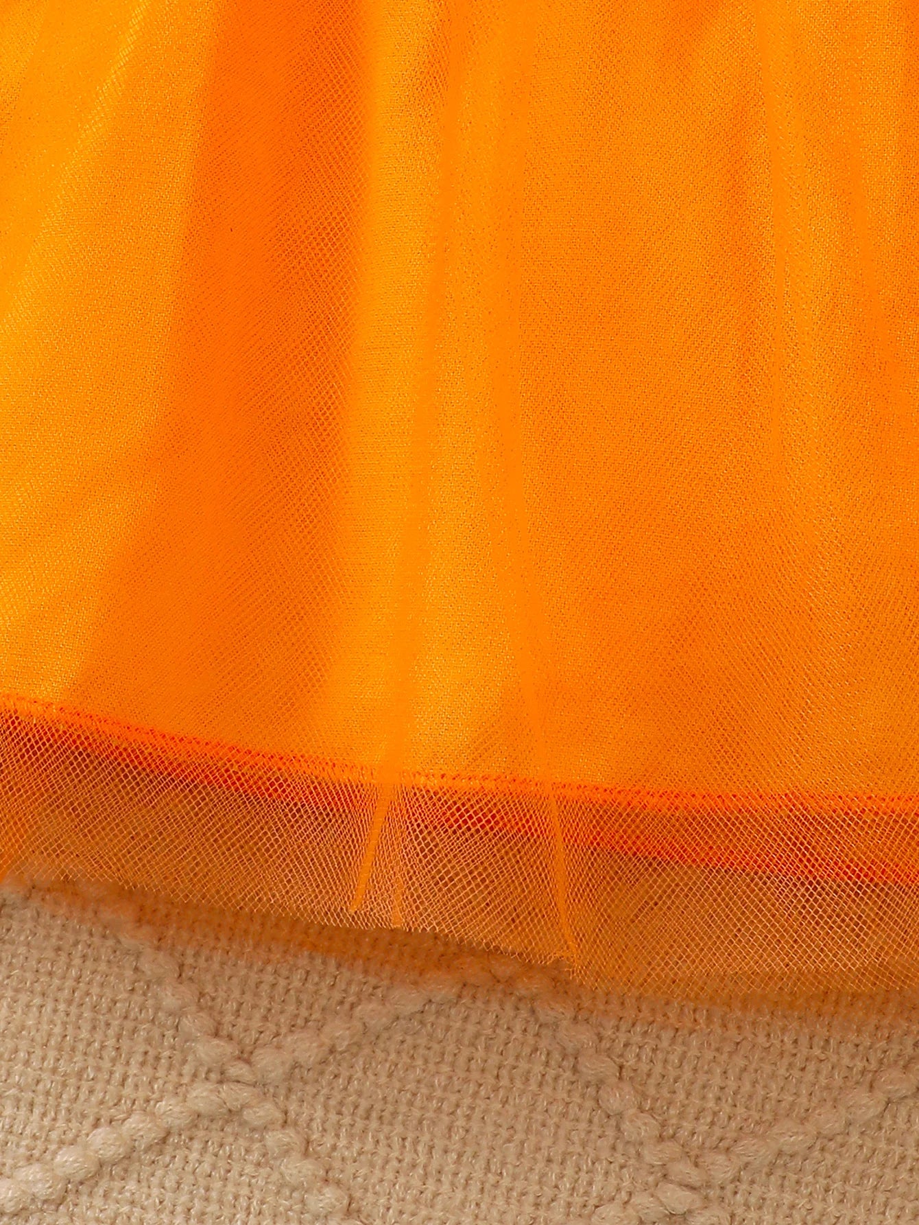 0-3 Year old Children's Girl Dress Round neck Cartoon Halloween Element  Tulle Long sleeved Dress Girl Halloween Party  Dress