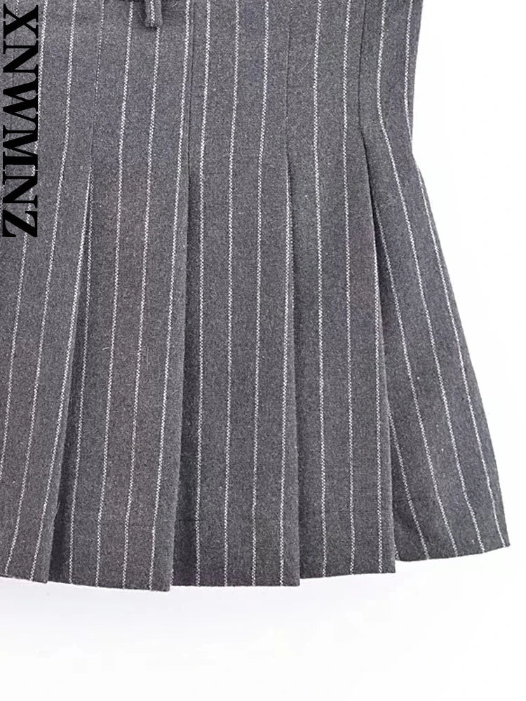 XNWMNZ  Women's Fashion Pinstripe Blended Blazer.