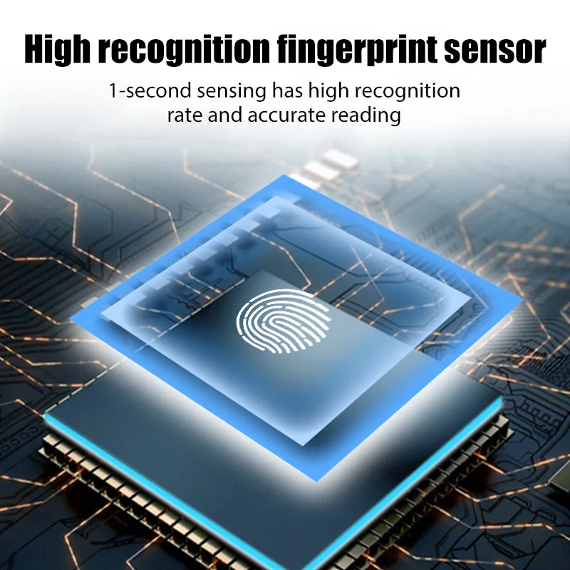 Biometric Fingerprint Lock Black Keyless Cabinet Lock Smart Drawer Locks .