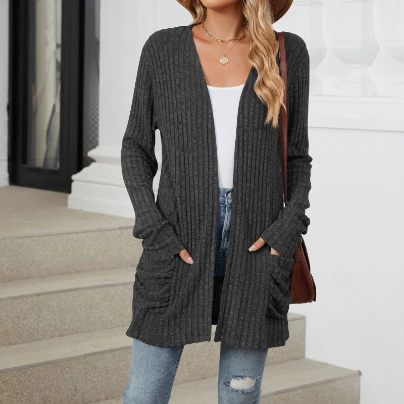 Harajuku Women Basic Jacket Cardigans Autumn Casual .