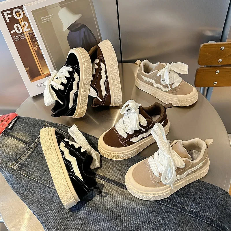 Kids Sneakers Fashion Round Toe Comfortable Fashion .