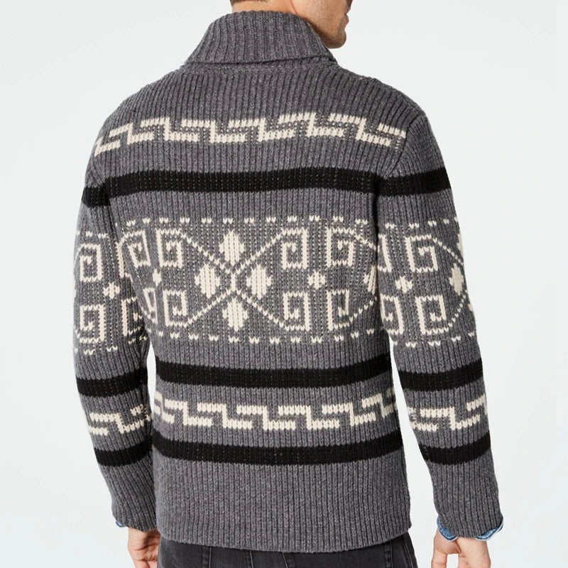 Winter Men's Cardigan Sweaters Fashion Male Knitted Sweater .