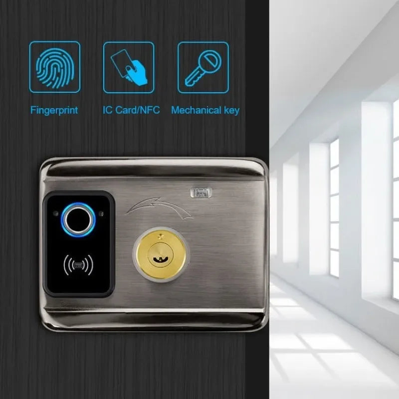 TUYA WIFI Smart Door Locks Fingerprint Lock Outdoor Waterproof Gate Locks .