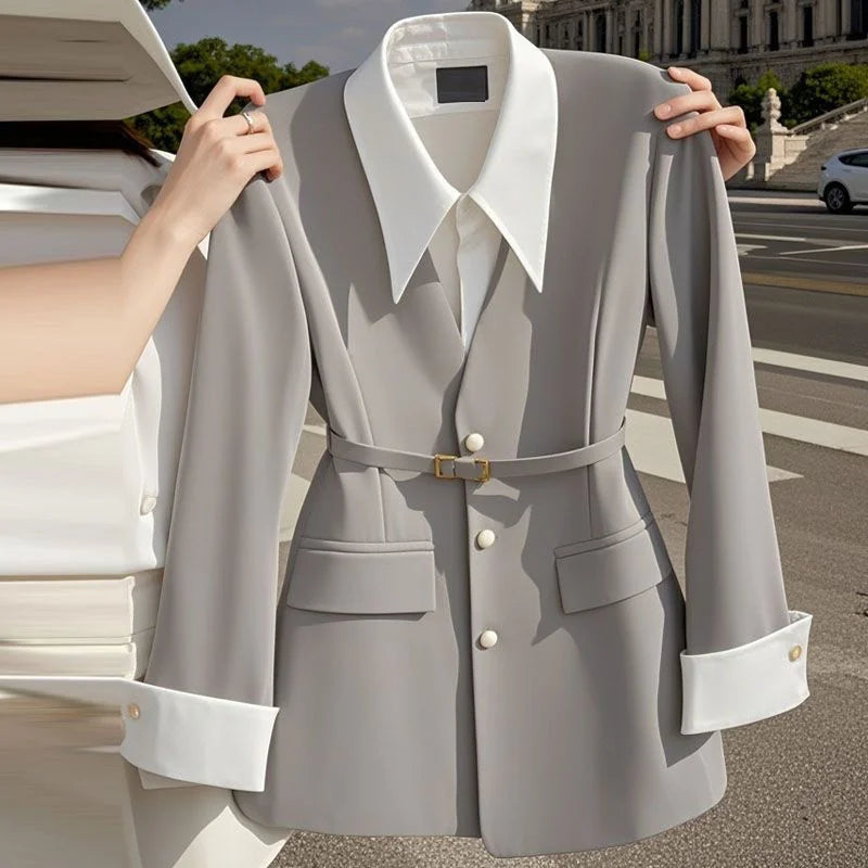 New Spring Autumn Fashion Women's Suit Jacket Niche Unique Chic.