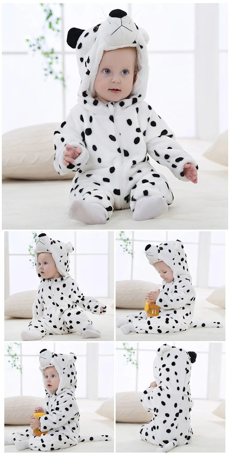 New Fleece Baby's Warm Rompers Animal Outwear Jumpsuits .