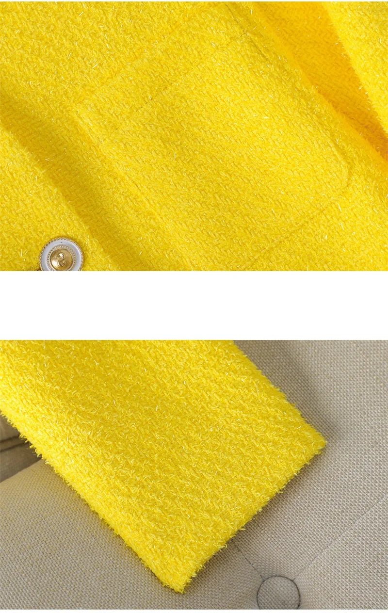 NewKorean Fashion Small Fragrance Tweed Jacket Women .