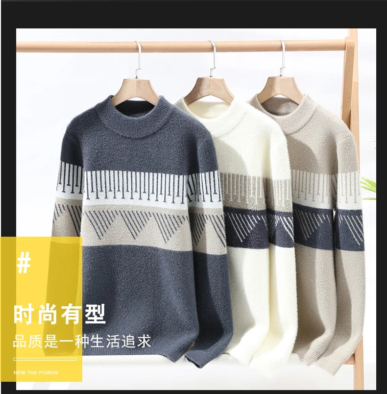 Fall Mens Christmas Cashmere Sweater O Neck Men .