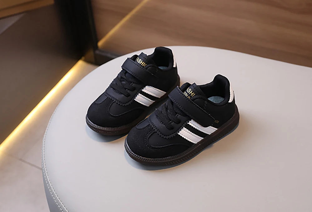 Fashion Sport Shoes For Children PU Leather Ergonomics Kids .