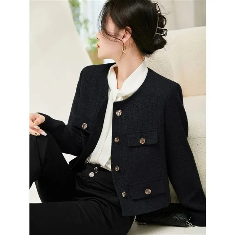 New Suit Female Coat Spring Autumn Fashion Korean Long Sleeve Slim Blazers.