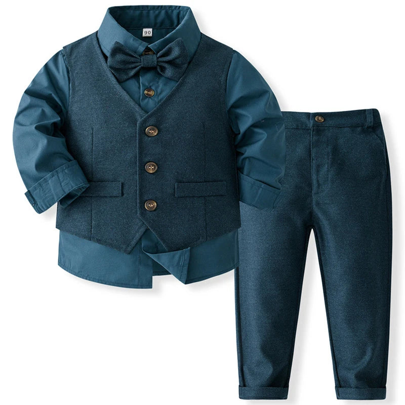 4Piece Spring Kids Clothes Boys Korean Outfit Set .