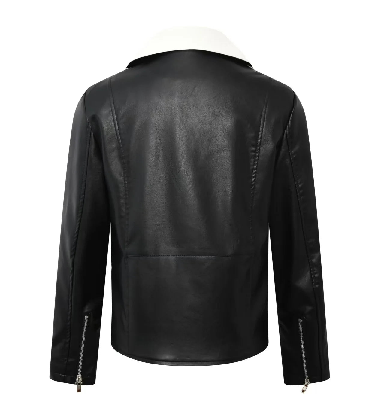 men's new handsome, new oblique zipper, casual color matching .